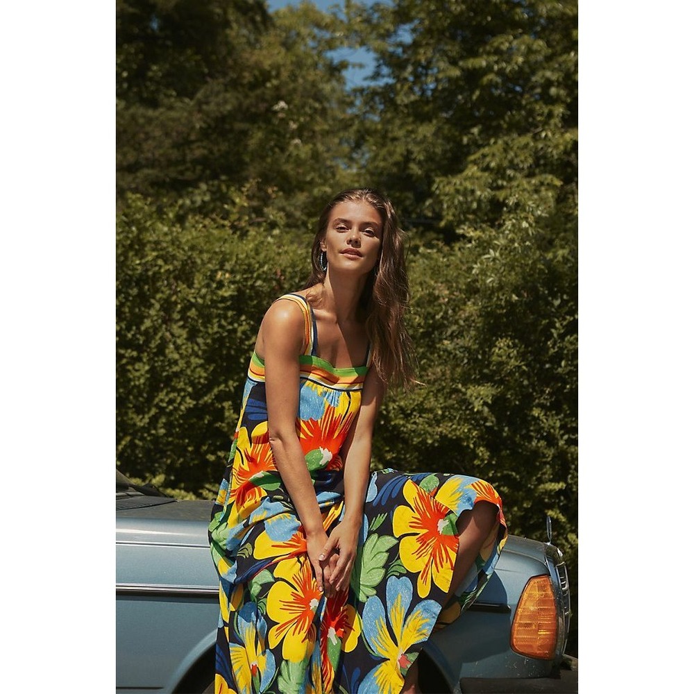 New Anthropologie $158 NIKOLETA MAXI DRESS size small